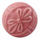 Pink Anemone Ceramic Flower Drawer Knobs